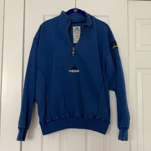 Vintage Mens Small Blue Adidas Sweatshirt